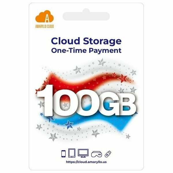 Cloud One-Time Payment 100GB Gift Card, Amaryllo, Mfr#: AGC2102L01